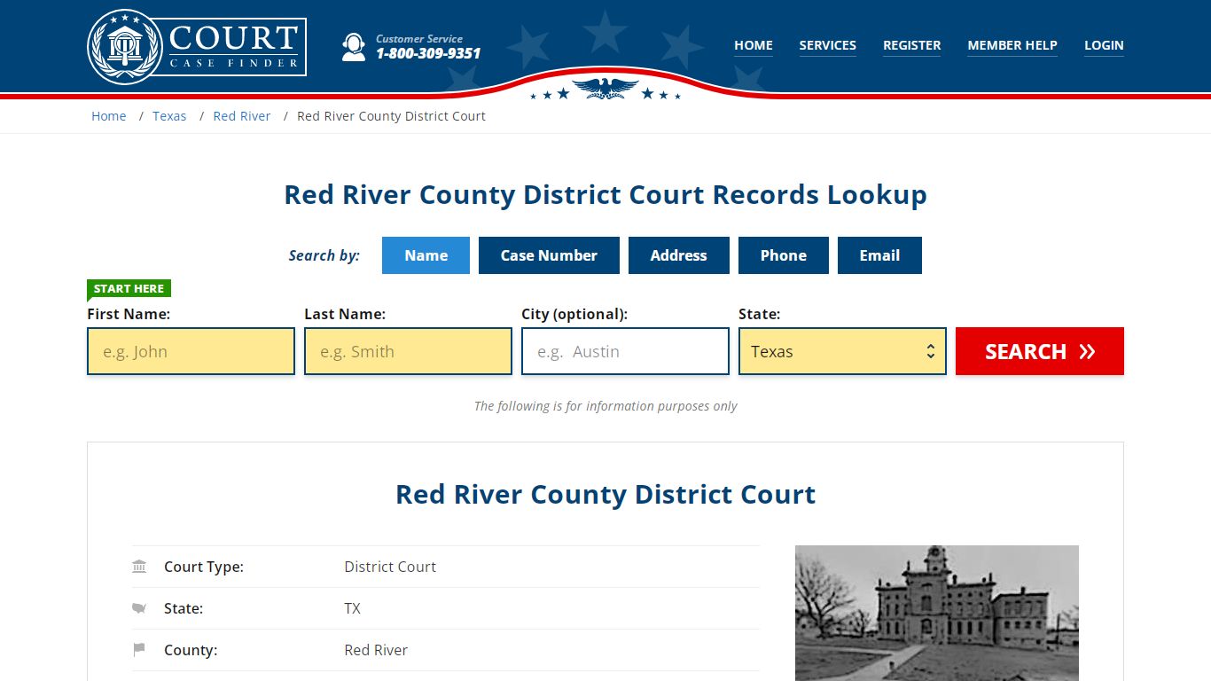 Red River County District Court Records Lookup